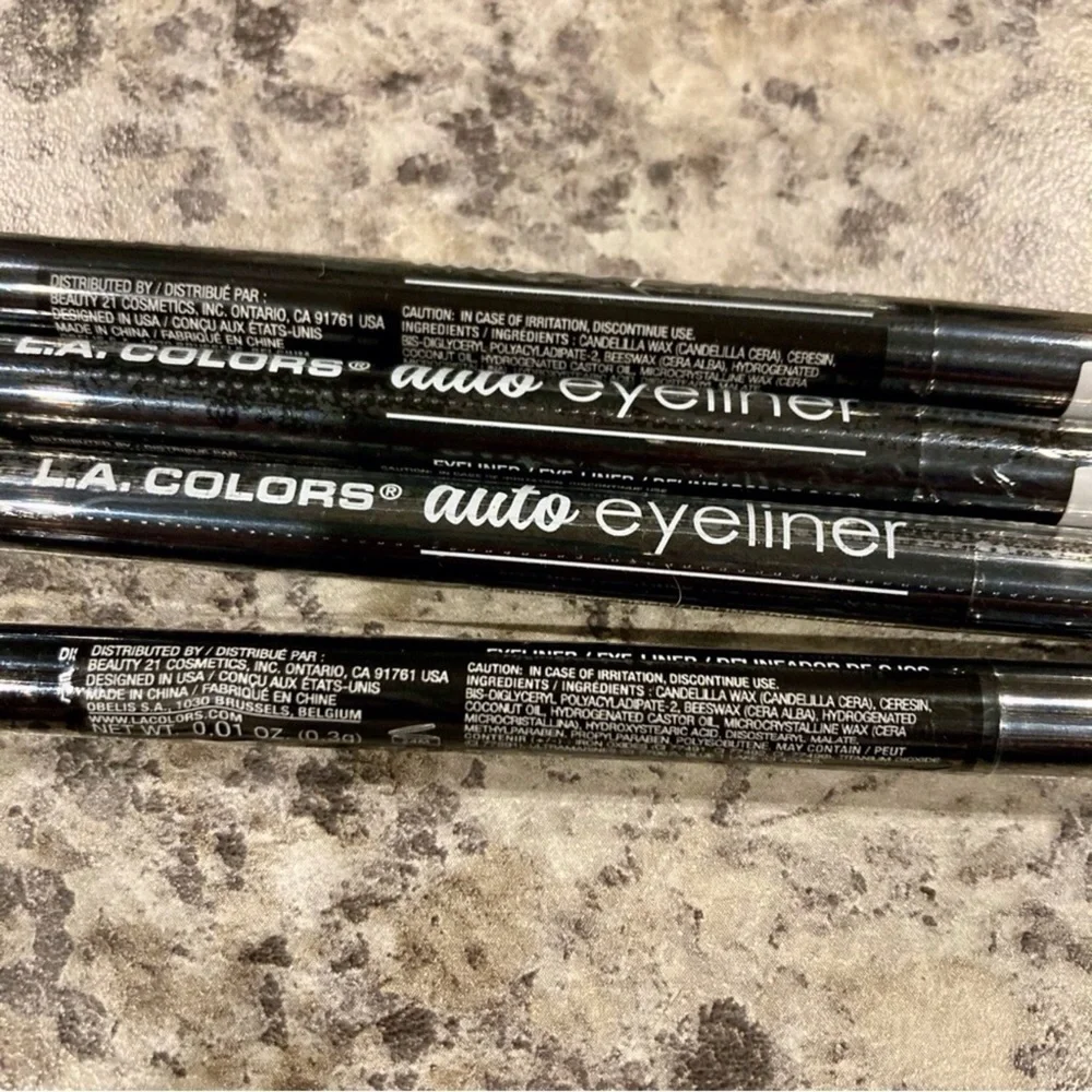 L.A Colors Black Auto Eyeliner 4pcs